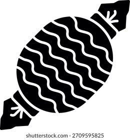 Diseño de icono de estilo de glifo de caramelo