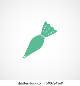 Candy Green Flat Icon On White Background
