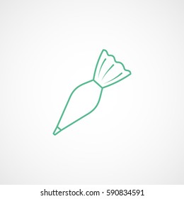 Candy Green Line Icon On White Background