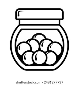 Candy gum icon vector design template