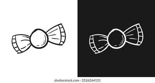 Candy halloween doodle hand drawing isolated. Vector illustration