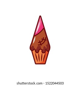 candy of halloween on white background vector illustration design