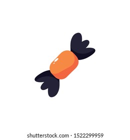 candy of halloween on white background vector illustration design