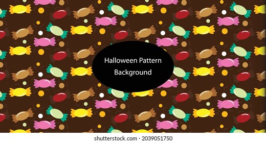 Candy Halloween pattern isolated on background. You Can Use printing souvenir design