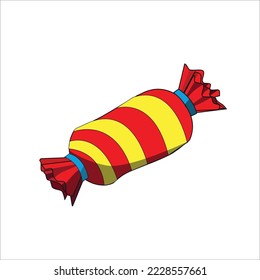 elemento de ilustración vectorial candy hallowen