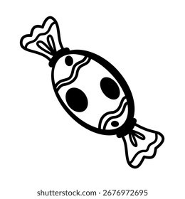 Doce, desenhado à mão. Estilo de esboço Doodle. Conjunto de diferentes elementos, desenhos. Ilustração vetorial sobre fundo branco.