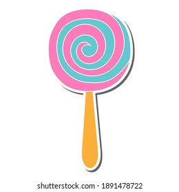 candy hand drawn doodle stickers design vector illustration