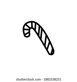 candy handle line icon vector illustration