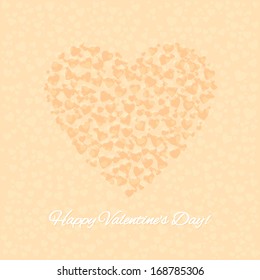 Candy Heart Valentine's day card vector background eps 10