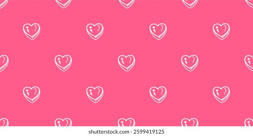 Candy Hearts Pattern background. Sweet heart candy pattern background.