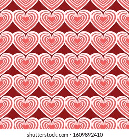 Candy Hearts shapes seamless pattern