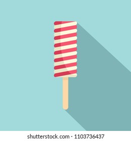 Candy ice cream icon. Flat illustration of candy ice cream vector icon for web design