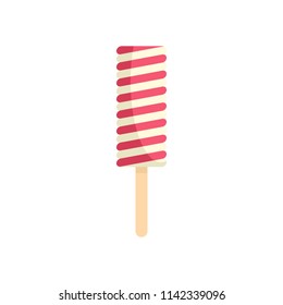 Candy ice cream icon. Flat illustration of candy ice cream vector icon for web isolated on white