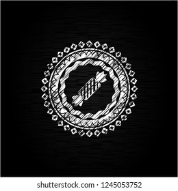 candy icon with chalkboard texture