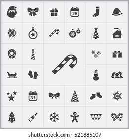 candy icon. christmas, new year icons universal set for web and mobile