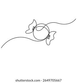 Candy  icon   continuous one line drawing of outline vector illustration 