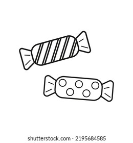 Candy icon for decoration. Vector illustration. stock image.