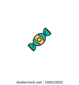 Candy icon design. Gastronomy icon vector illustration