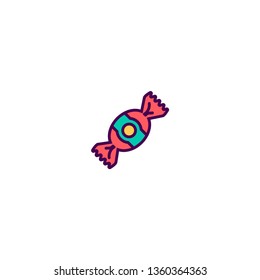 Candy icon design. Gastronomy icon vector illustration