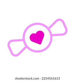 candy icon duotone pink style valentine illustration vector element and symbol perfect. Icon sign from modern collection for web. Nice design perfect.