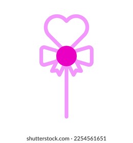 candy icon duotone pink style valentine illustration vector element and symbol perfect. Icon sign from modern collection for web. Nice design perfect.