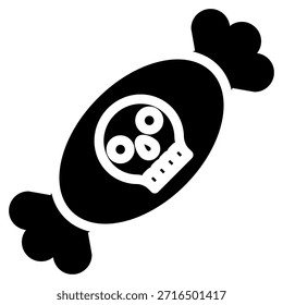 candy Icon in Glyph Style