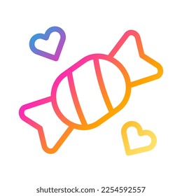 candy icon gradient style valentine illustration vector element and symbol perfect. Icon sign from modern collection for web. Nice design perfect.