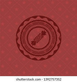 candy icon inside badge with red background