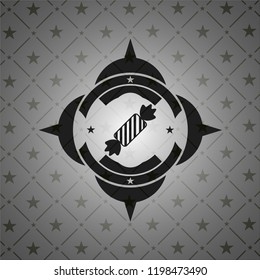 candy icon inside black badge