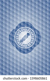 candy icon inside blue polygonal badge.