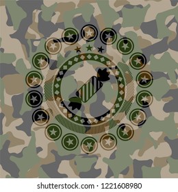 candy icon inside camo texture