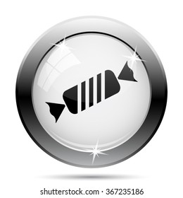 Candy icon. Internet button on white background. EPS10 vector.
