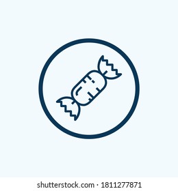 candy icon isolated on white background from gastronomy collection. candy icon trendy and modern candy symbol for logo, web, app,