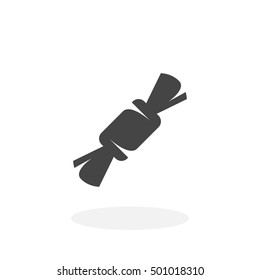 Candy icon isolated on white background. Flat design style. Modern vector pictogram for web graphics - stock vector