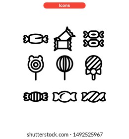 candy icon isolated sign symbol vector illustration - Collection of high quality black style vector icons
