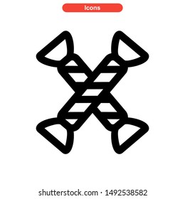 candy icon isolated sign symbol vector illustration - high quality black style vector icons
