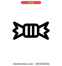 candy icon isolated sign symbol vector illustration - high quality black style vector icons
