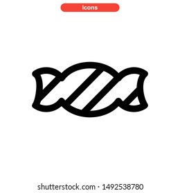 candy icon isolated sign symbol vector illustration - high quality black style vector icons
