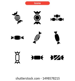 candy icon isolated sign symbol vector illustration - Collection of high quality black style vector icons
