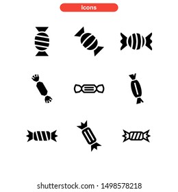 candy icon isolated sign symbol vector illustration - Collection of high quality black style vector icons
