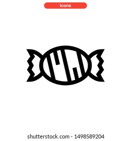 candy icon isolated sign symbol vector illustration - high quality black style vector icons

