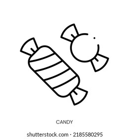 candy icon. Linear style sign isolated on white background. Vector illustration