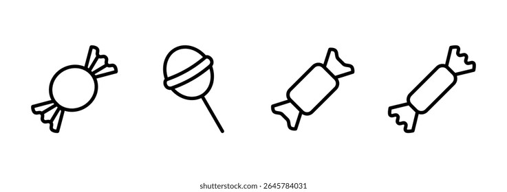 Candy icon logo design. candy sign and symbol.
