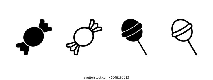 Candy icon logo design. candy sign and symbol.