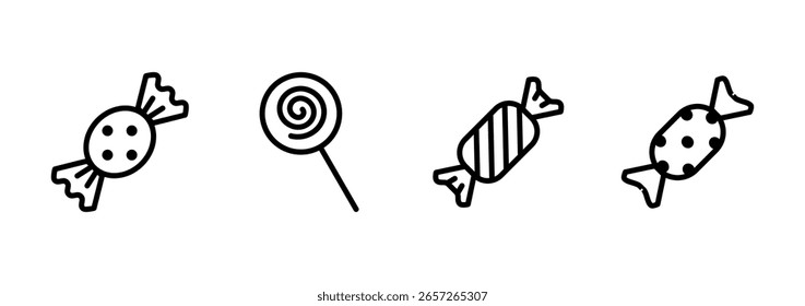 Candy icon logo design. candy sign and symbol.