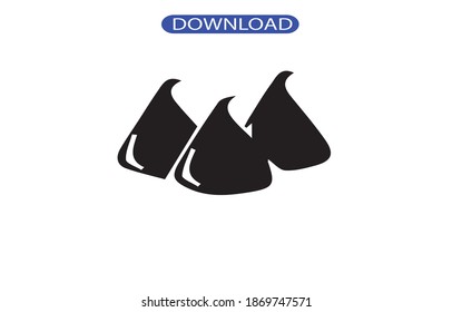 icono de caramelo o logotipo aislado símbolo de signo ilustración vectorial - iconos vectoriales de estilo negro de alta calidad.