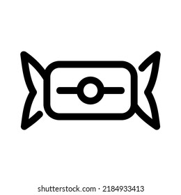 icono de caramelo o logotipo símbolo de signo aislado ilustración vectorial - iconos vectoriales de estilo negro de alta calidad
