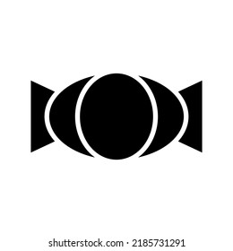 icono de caramelo o logotipo símbolo de signo aislado ilustración vectorial - iconos vectoriales de estilo negro de alta calidad
