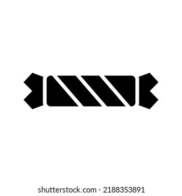 icono de caramelo o logotipo símbolo de signo aislado ilustración vectorial - iconos vectoriales de estilo negro de alta calidad
