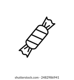 Símbolo del logotipo del icono del caramelo contorno del Vector